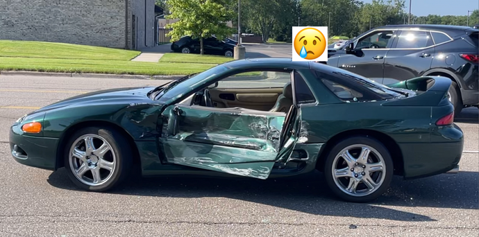 Car Accident Nearly Kills McMan.com CEO Mr. McMan Driver Side T-Bone Hit in a Tuner Car