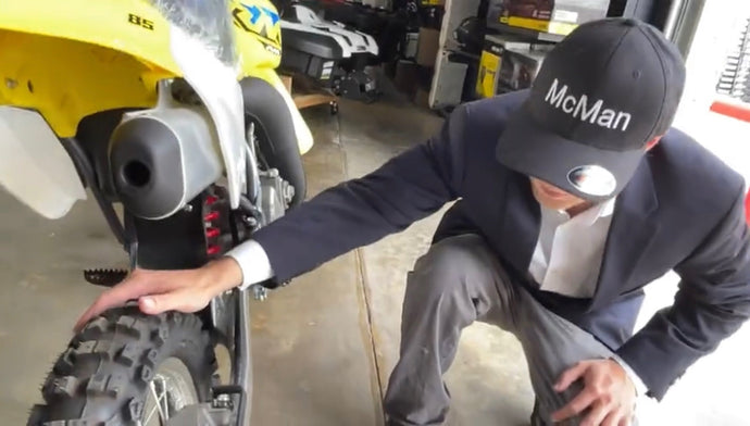 Mr. McMan At Arlington Powersports in Arlington, Texas USA The Last Brand New Suzuki 2-Stroke Dirt Bike in Mint Condition "The Dallas Bike"