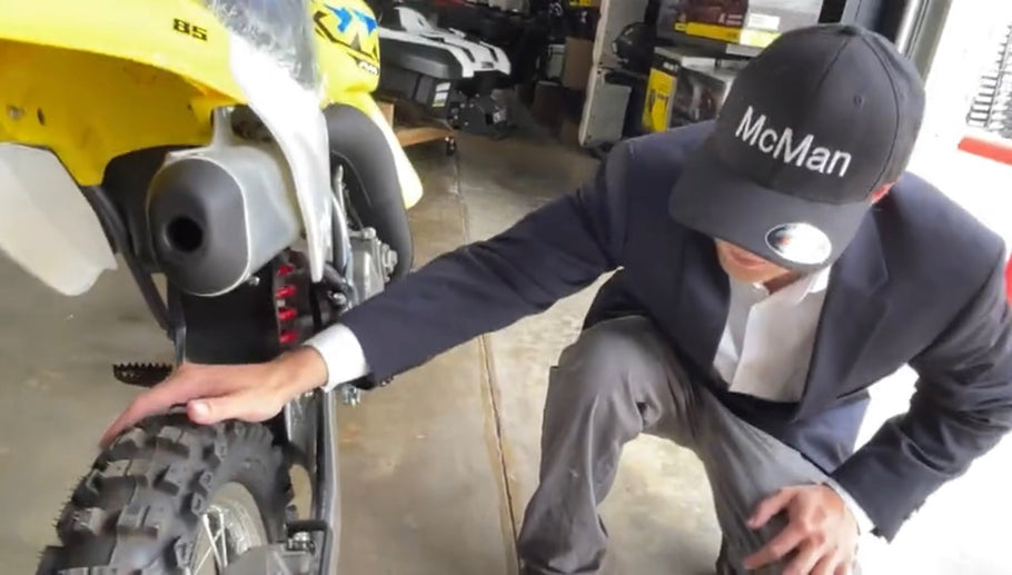 Mr. McMan At Arlington Powersports in Arlington, Texas USA The Last Brand New Suzuki 2-Stroke Dirt Bike in Mint Condition "The Dallas Bike"